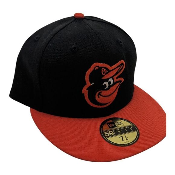 New Era Black and Orange Baseball Cap - Picture 1 of 5